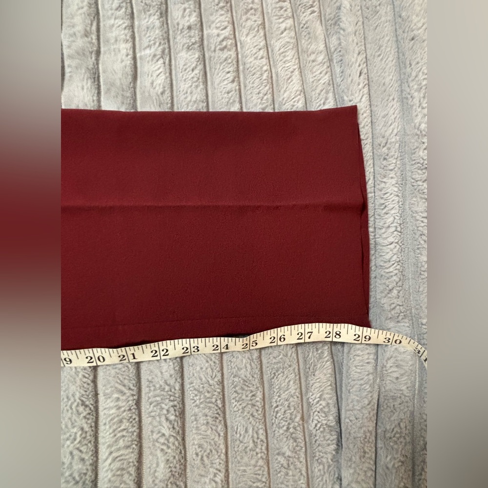 Elegant Burgundy Women's Pants - Picture 9 of 9